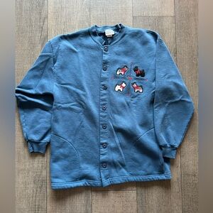 Vintage scottie sweater size L